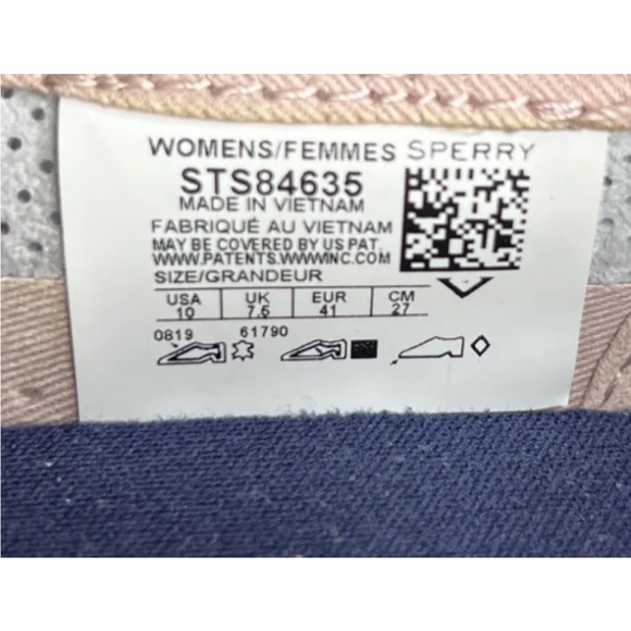 SPERRY Crest Twin Gore Perforated Rose Dust Slip On Loafers Sneakers Sz 10 LKNW! - Picture 10 of 10